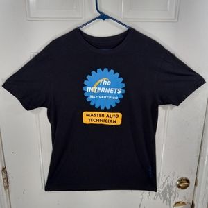 The Internet's Self-Certified Master Auto Technician tee shirt
